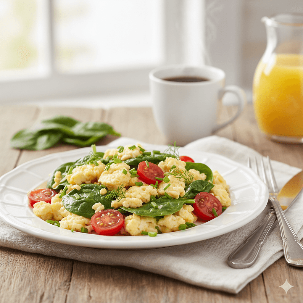 Egg White Veggie Scramble